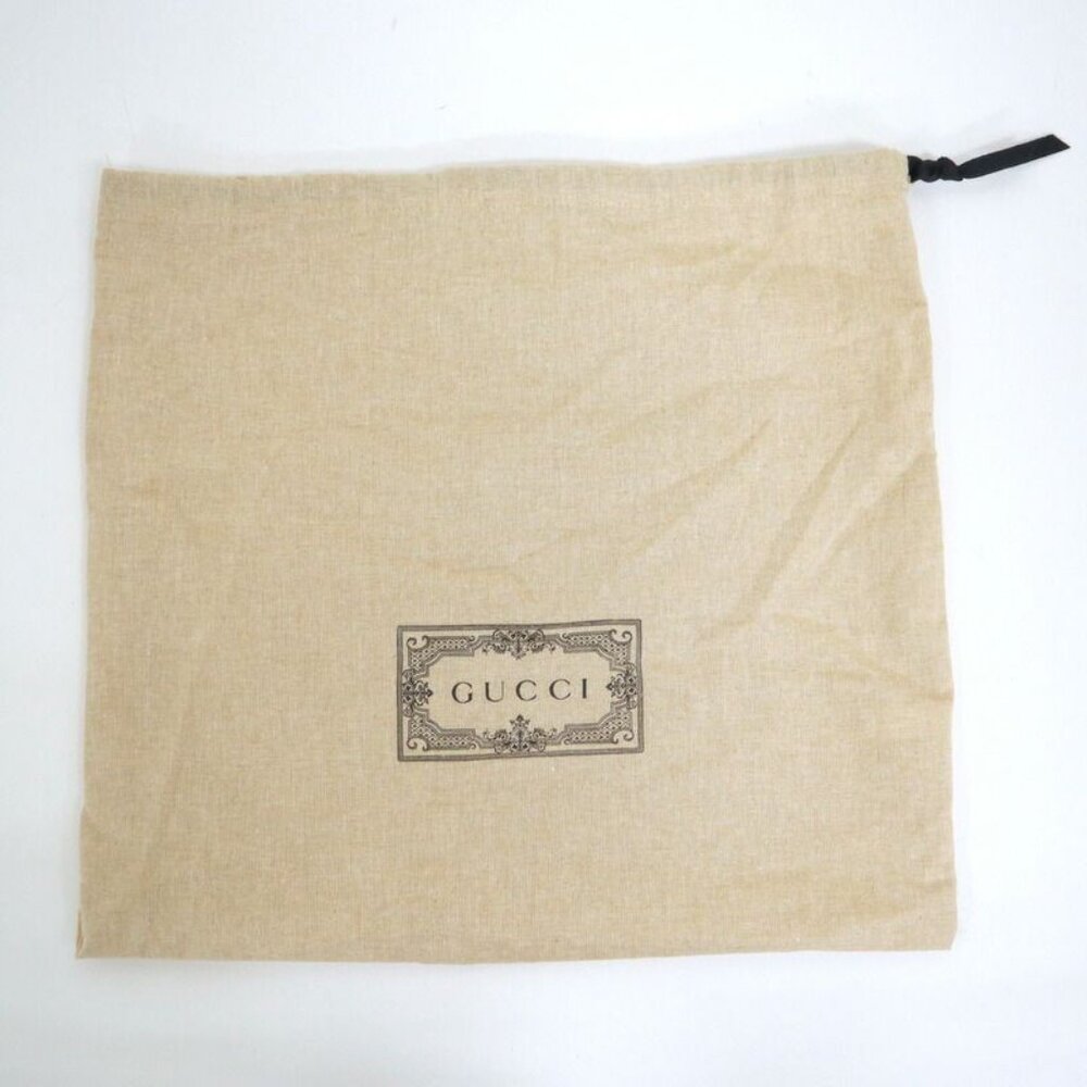Gucci Clutch Logo Star Leather Silver White Gold - Picture 8 of 8